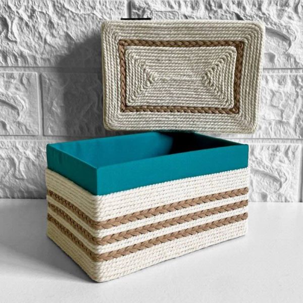 Alternative view of Caja decorativa Sael — Colección Tonos Naturales