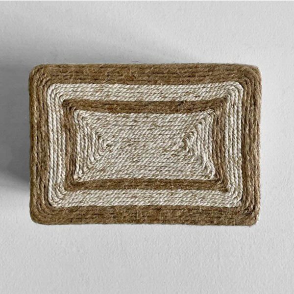 Tapa de la caja Soren forrada en cuerda