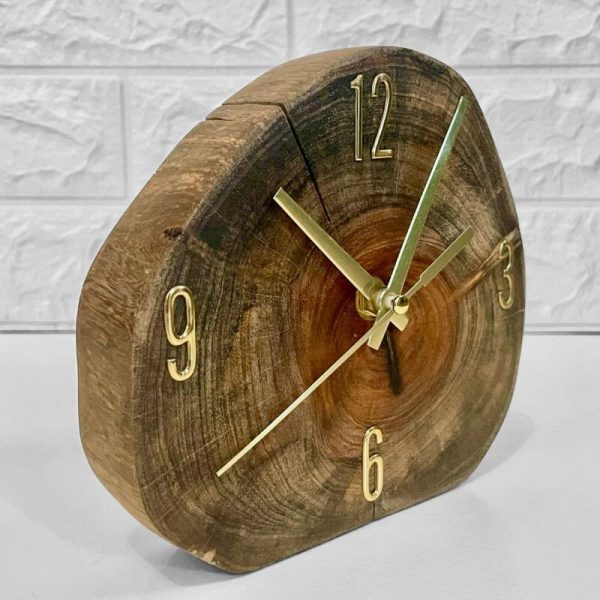 Alternative view of Reloj de mesa Corteza — Colección Alma Natural