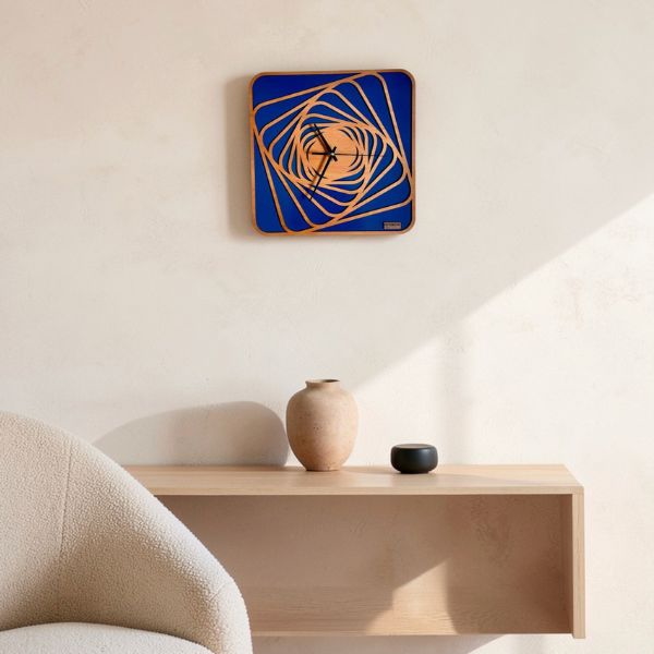 Reloj de pared Cadencia en madera okumé, La Rochelle Crea
